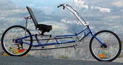 long wheelbase recumbent bicycle